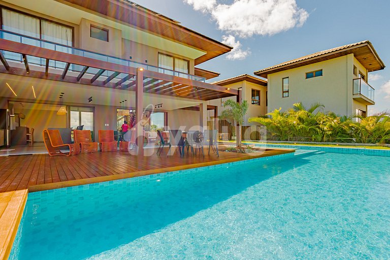 Hermosa casa con piscina y 7 suites - Praia do Forte
