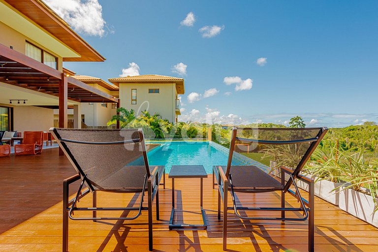 Hermosa casa con piscina y 7 suites - Praia do Forte
