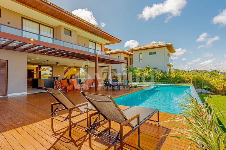 Hermosa casa con piscina y 7 suites - Praia do Forte