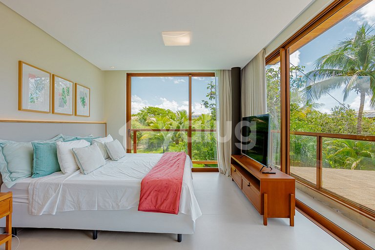 Beautiful House with 6 Suites 200m from Beach Praia do Forte