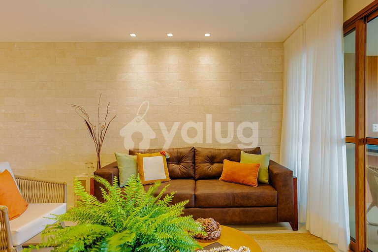 Lindo Apartamento em Condomínio Pé na Areia em Itacimirim