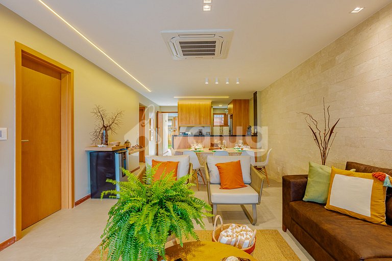 Lindo Apartamento em Condomínio Pé na Areia em Itacimirim