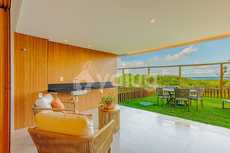 Lindo Apartamento em Condomínio Pé na Areia em Itacimirim