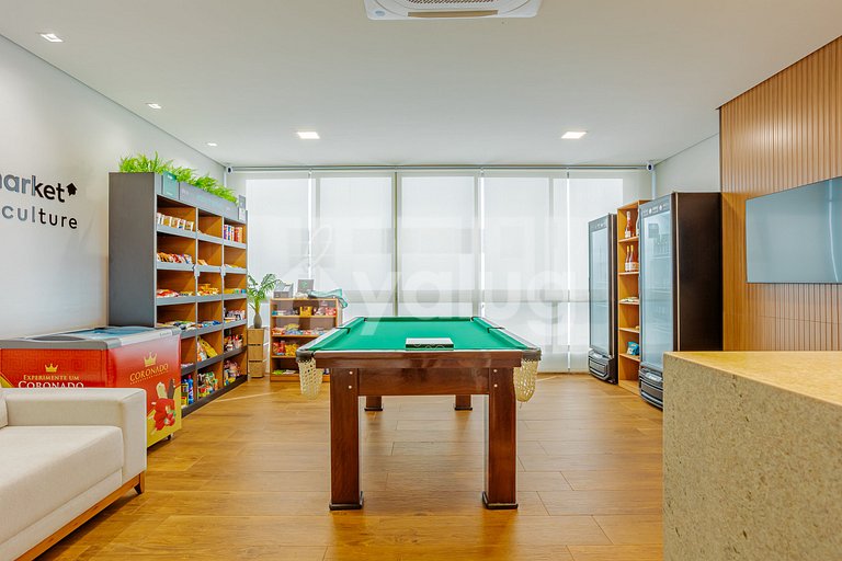 Excellent studio apartment for 3 people, with pool