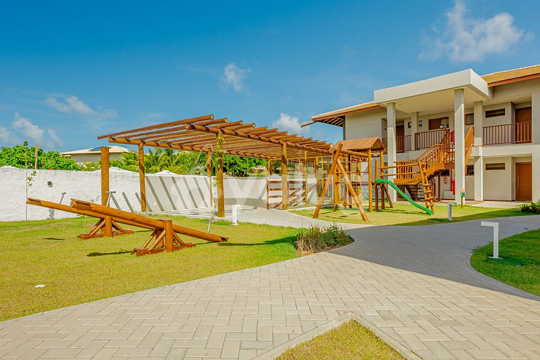 Apartamento en un cond. frente a la playa en Itacimirim.