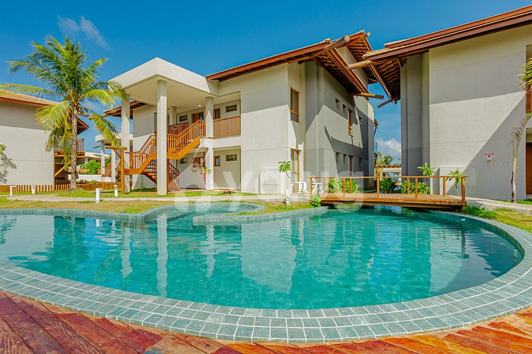 Lindo Apartamento em Condomínio Pé na Areia em Itacimirim