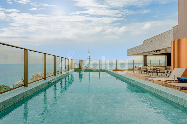 Excelente Studio com Vista para a cidade - Rio Vermelho