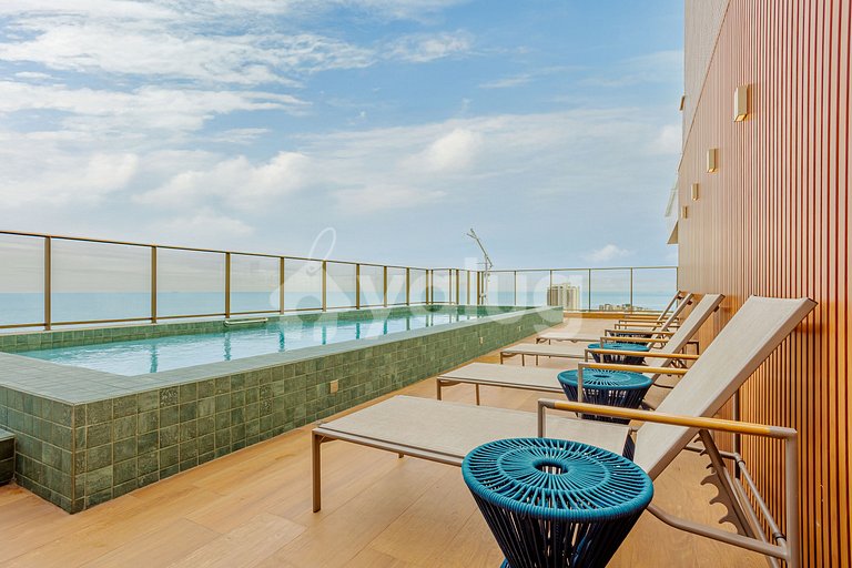 Excelente Studio com Vista para a cidade - Rio Vermelho