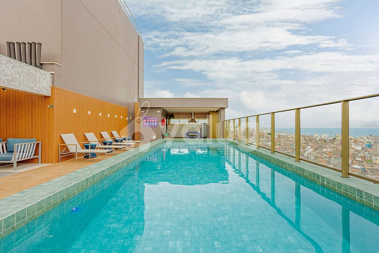 Excelente Studio para 3 pessoas, Ap c/ piscina- Rio Vermelho
