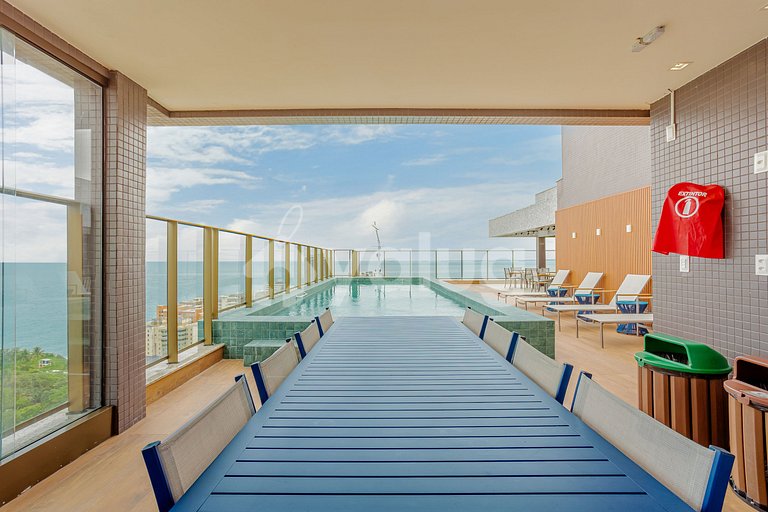 Excelente Studio com Vista para a cidade - Rio Vermelho