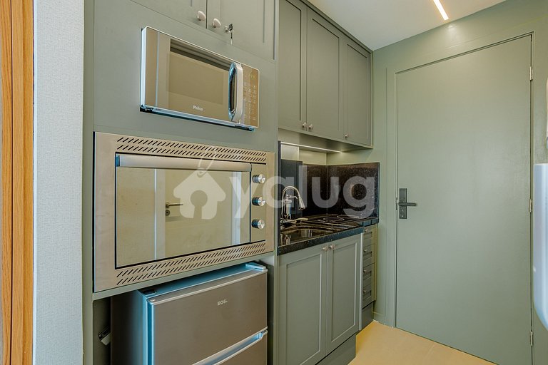 Excellent studio apartment for 3 people, with pool