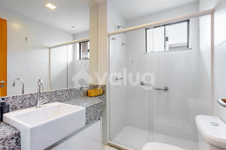 Hermoso apto de 2 habitaciones frente la playa - Imbassaí