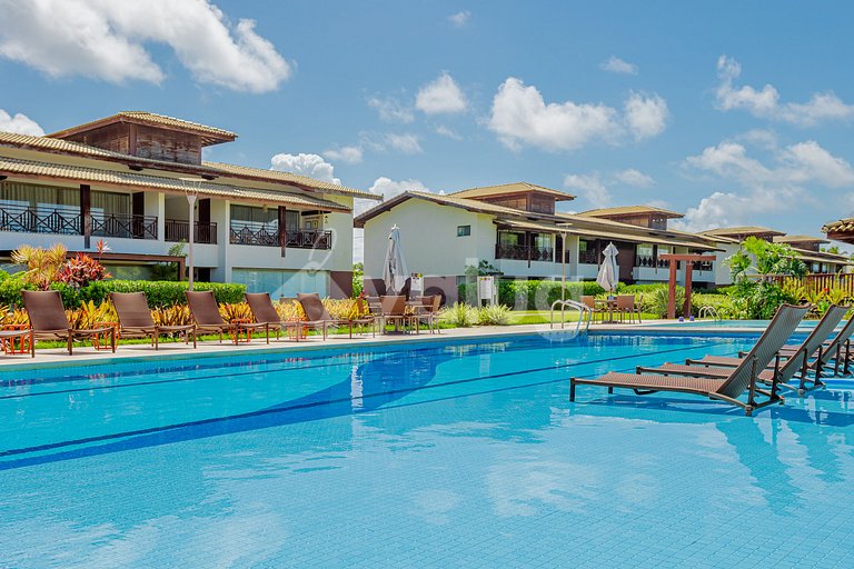 Hermoso apto de 2 habitaciones frente la playa - Imbassaí