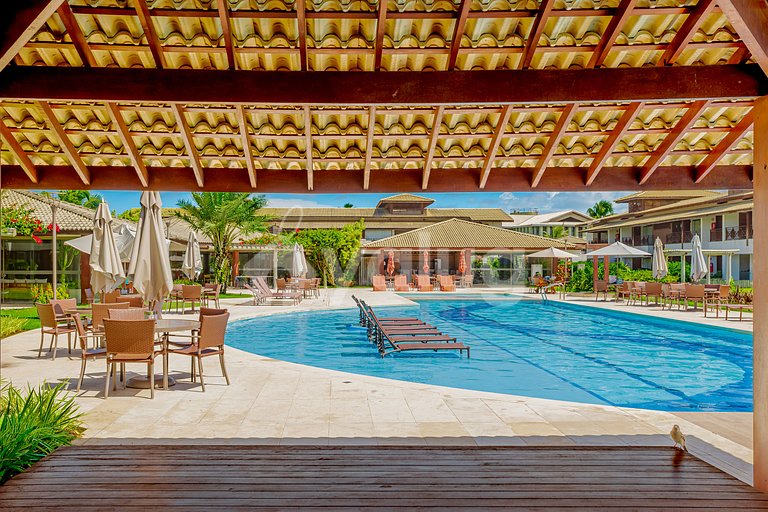Hermoso apto de 2 habitaciones frente la playa - Imbassaí