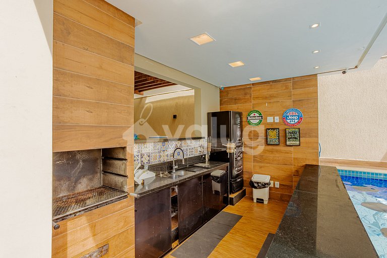 Linda Casa 5 Suítes com Piscina é na areia - Guarajuba