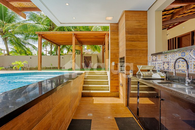 Beautiful House with 5 Suites and Pool - Guarajuba