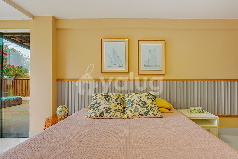 Hermosa casa de 2 habitaciones con vista al mar, Guarajuba