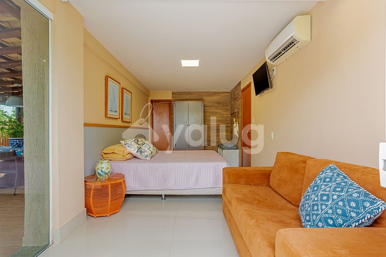 Beautiful 2-Bedroom House with Ocean View, Guarajuba