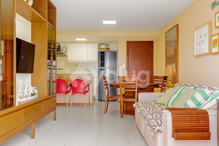 Hermosa casa de 2 habitaciones con vista al mar, Guarajuba