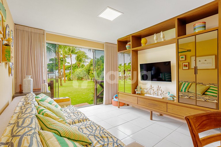 Hermosa casa de 2 habitaciones con vista al mar, Guarajuba
