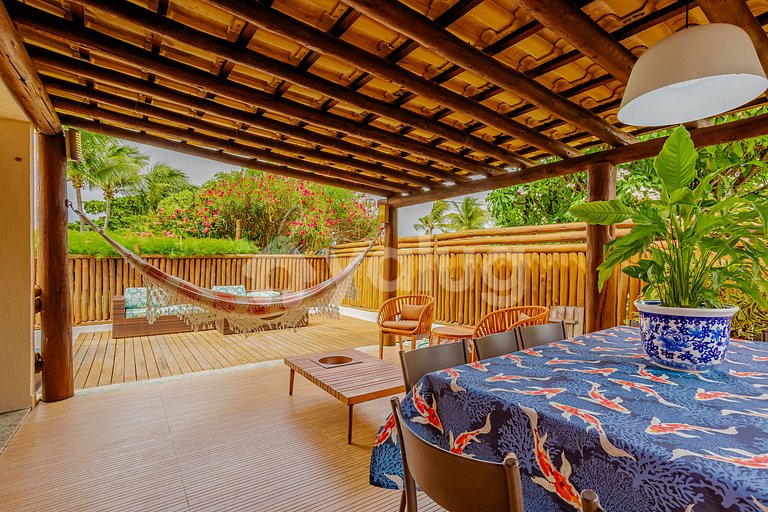Beautiful 2-Bedroom House with Ocean View, Guarajuba