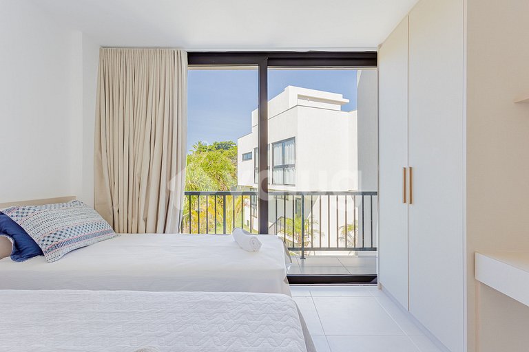 Apt 3 Cozy Bedrooms, Pé na Areia