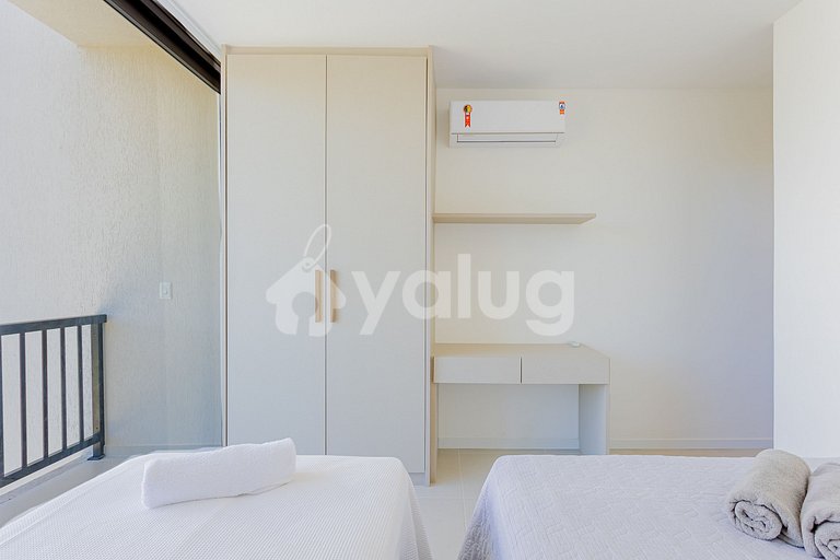 Apt 3 habitaciones acogedoras, Pé na Areia