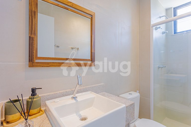 Apt 3 Cozy Bedrooms, Pé na Areia