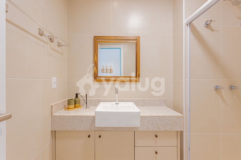 Apt 3 habitaciones acogedoras, Pé na Areia