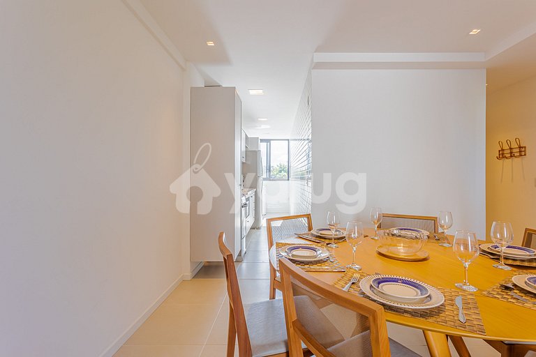 Apt 3 Cozy Bedrooms, Pé na Areia