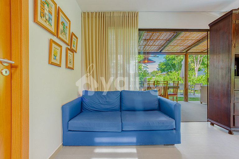 PF153 Duplex perfecto con piscina, 4 suites, Praia do Forte