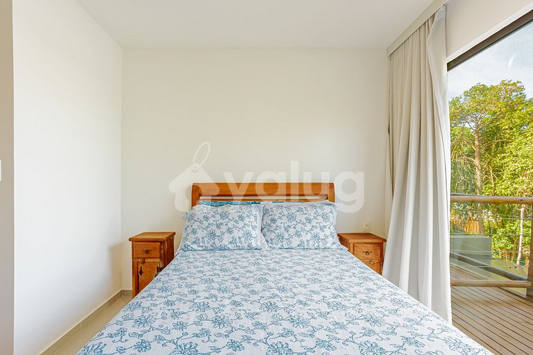 PF153 Duplex perfecto con piscina, 4 suites, Praia do Forte