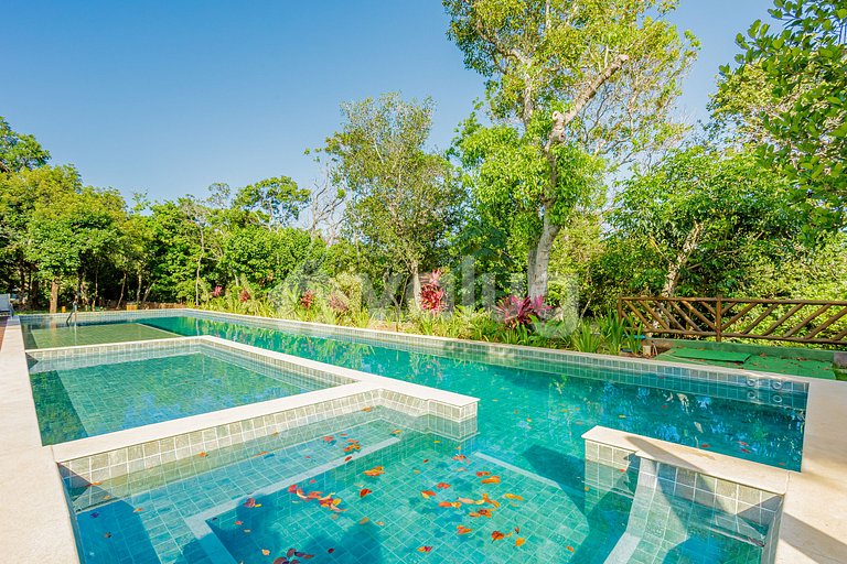 PF153 Perfeito Duplex c/ piscina 4 suítes Praia do Forte