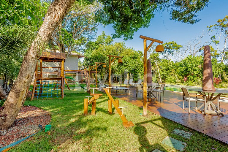 PF153 Perfeito Duplex c/ piscina 4 suítes Praia do Forte
