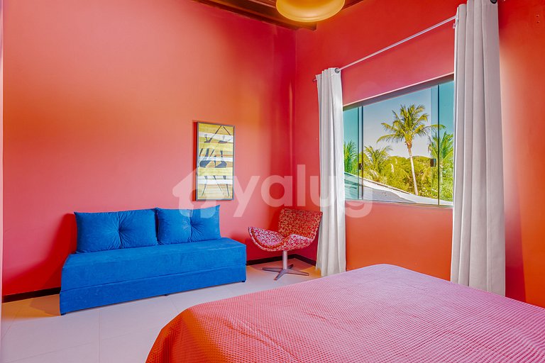 Casa Aconchegante 5/4 a 500m da Praia