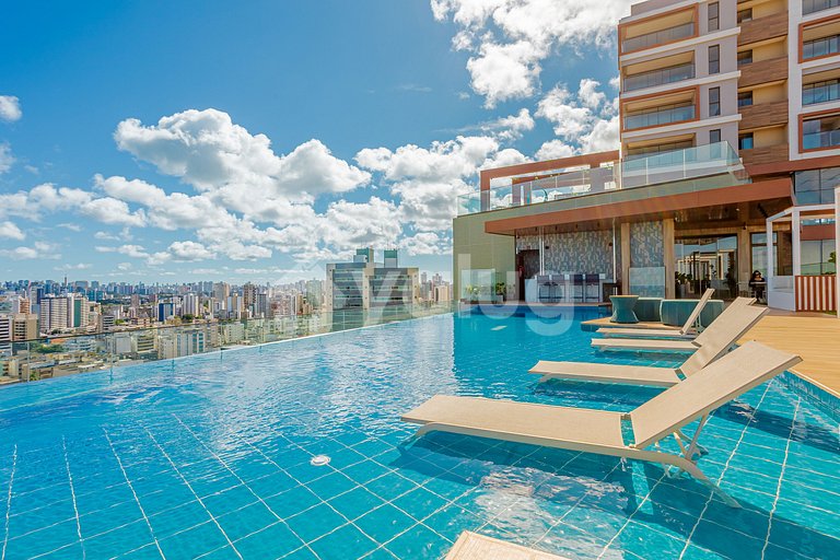CZ03 Maravilhoso Studio - Cond. Melhor Vista do Costa Azul