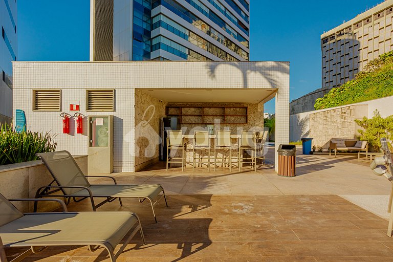 Apart 2/4 Cond. c/ Piscina 40m da Praia Ondina