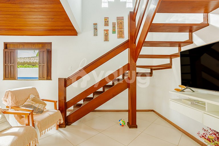 Maravilhosa Casa 5 Suítes a 550m da Praia