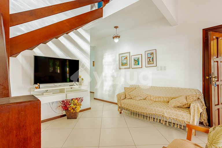Maravilhosa Casa 5 Suítes a 550m da Praia