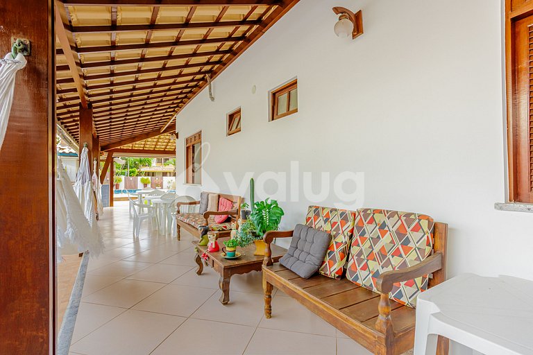 Maravilhosa Casa 5 Suítes a 550m da Praia