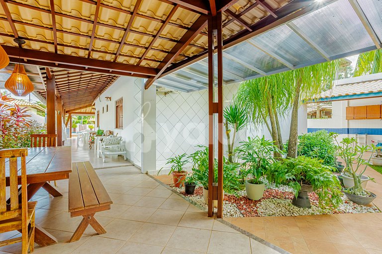 Maravilhosa Casa 5 Suítes a 550m da Praia