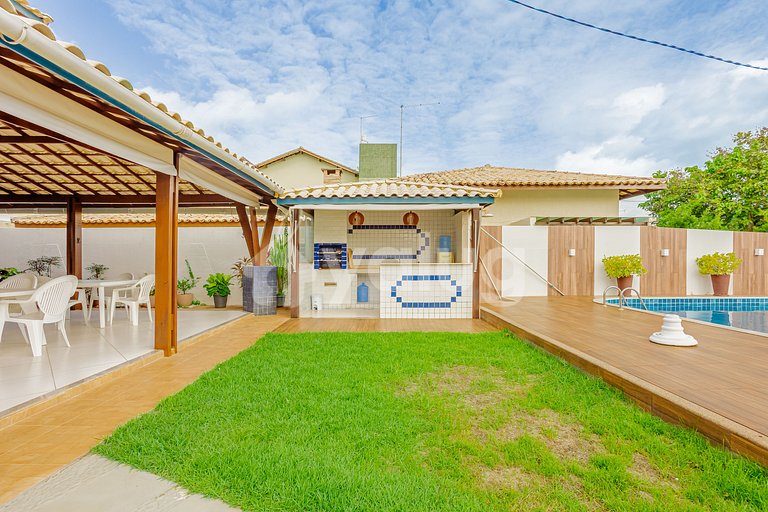 Maravilhosa Casa 5 Suítes a 550m da Praia