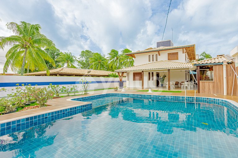 Maravilhosa Casa 5 Suítes a 550m da Praia