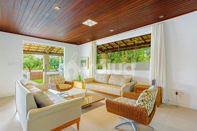GB151 Perfeita Casa c/ piscina 7/4 a 160m da Praia  Guarajub