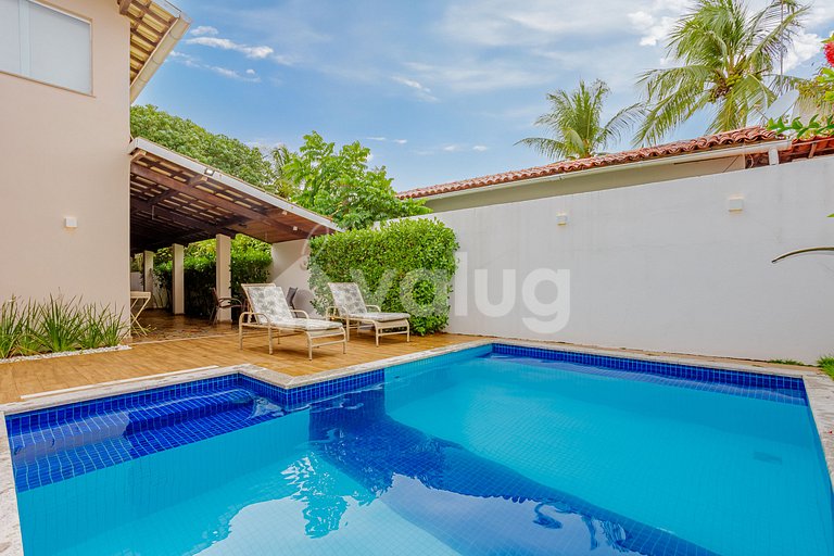 GB151 Perfeita Casa c/ piscina 7/4 a 160m da Praia  Guarajub