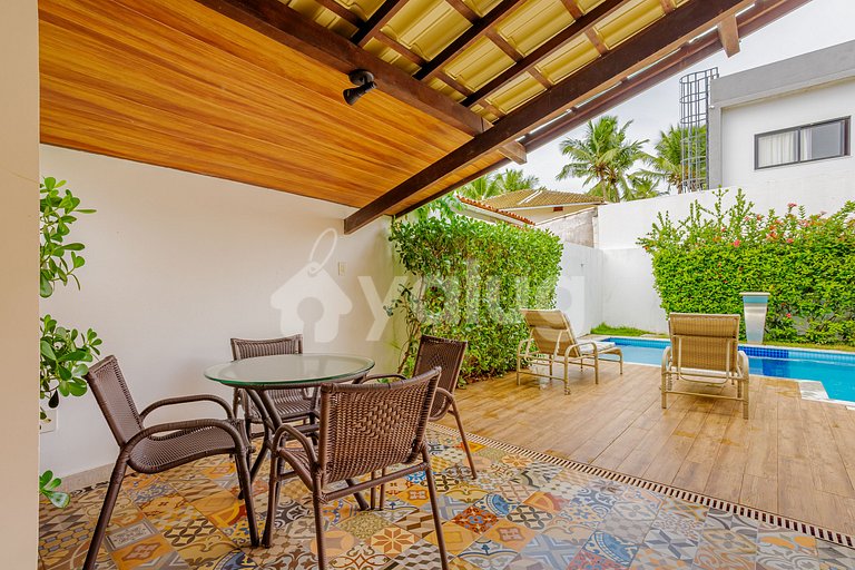 GB151 Perfeita Casa c/ piscina 7/4 a 160m da Praia  Guarajub