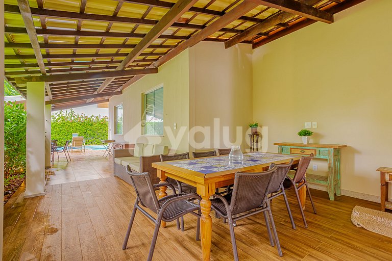 GB151 Perfeita Casa c/ piscina 7/4 a 160m da Praia  Guarajub