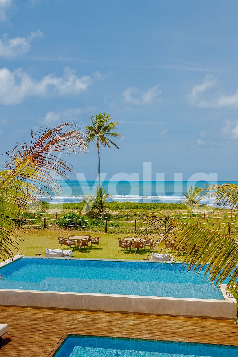 GB152 Perfeito Apart 3/4 Cond. c/ Piscina Pé na Areia