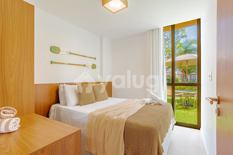 GB152 Apart de 3/4 en un cond. c/ piscina justo en la playa.