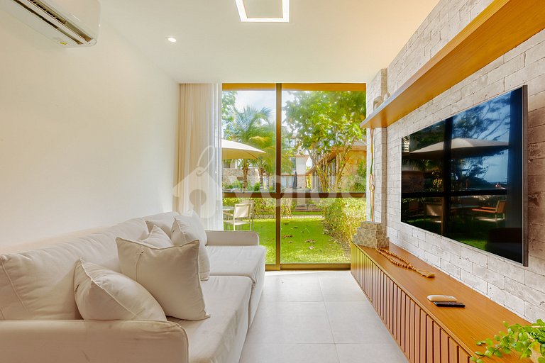 GB152 Apart de 3/4 en un cond. c/ piscina justo en la playa.